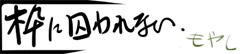 枠に囚われない